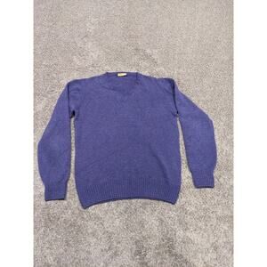 Axel's Vail Women's Purple Cashmere V Neck Sweater 54/3xl Italy